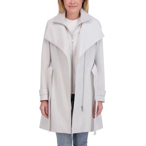 Halston Women's Belted Trench Coat - Size L - New With Tags